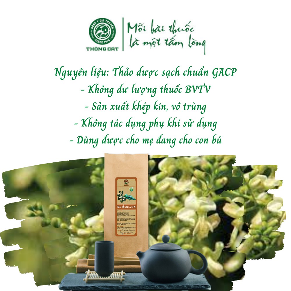 [GIẢM CÂN NHANH] Trà vằng lá sen thảo dược đông y Thông Cát (SINCE 1918)- Bịch 30 gói | BigBuy360 - bigbuy360.vn