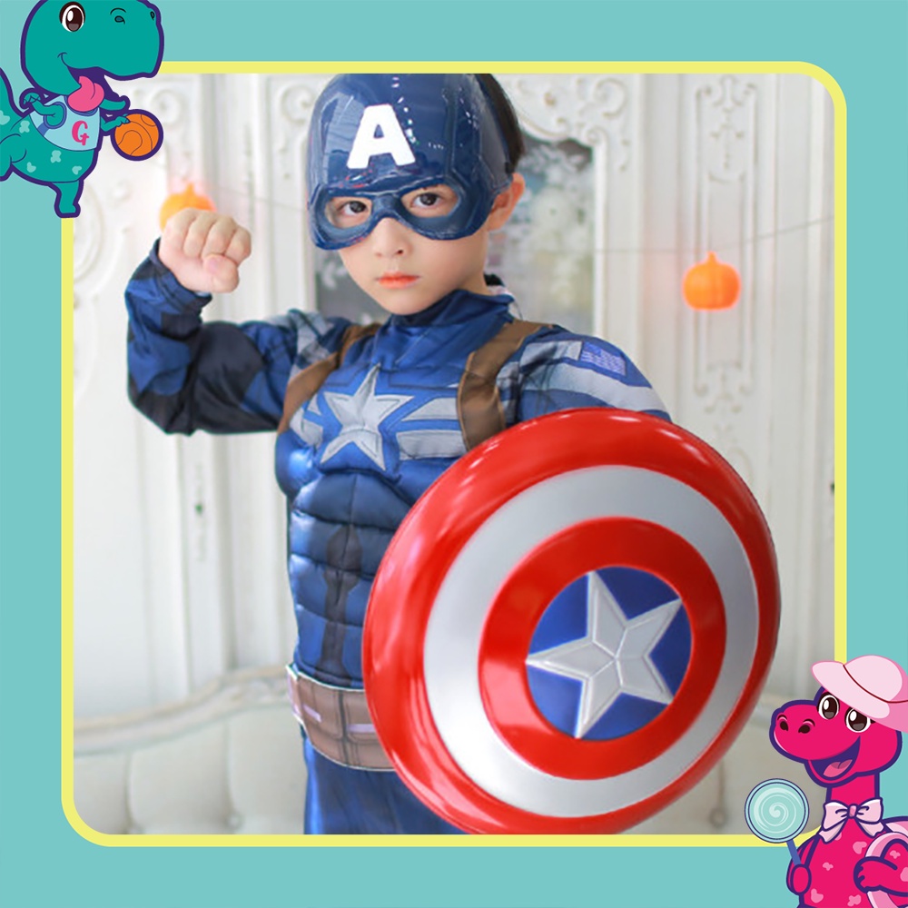 Đồ hóa trang trẻ em Disney cho bé trai (Spider Man/Iron Man/Thor/Hulk/Avenger - Captain/Captain)