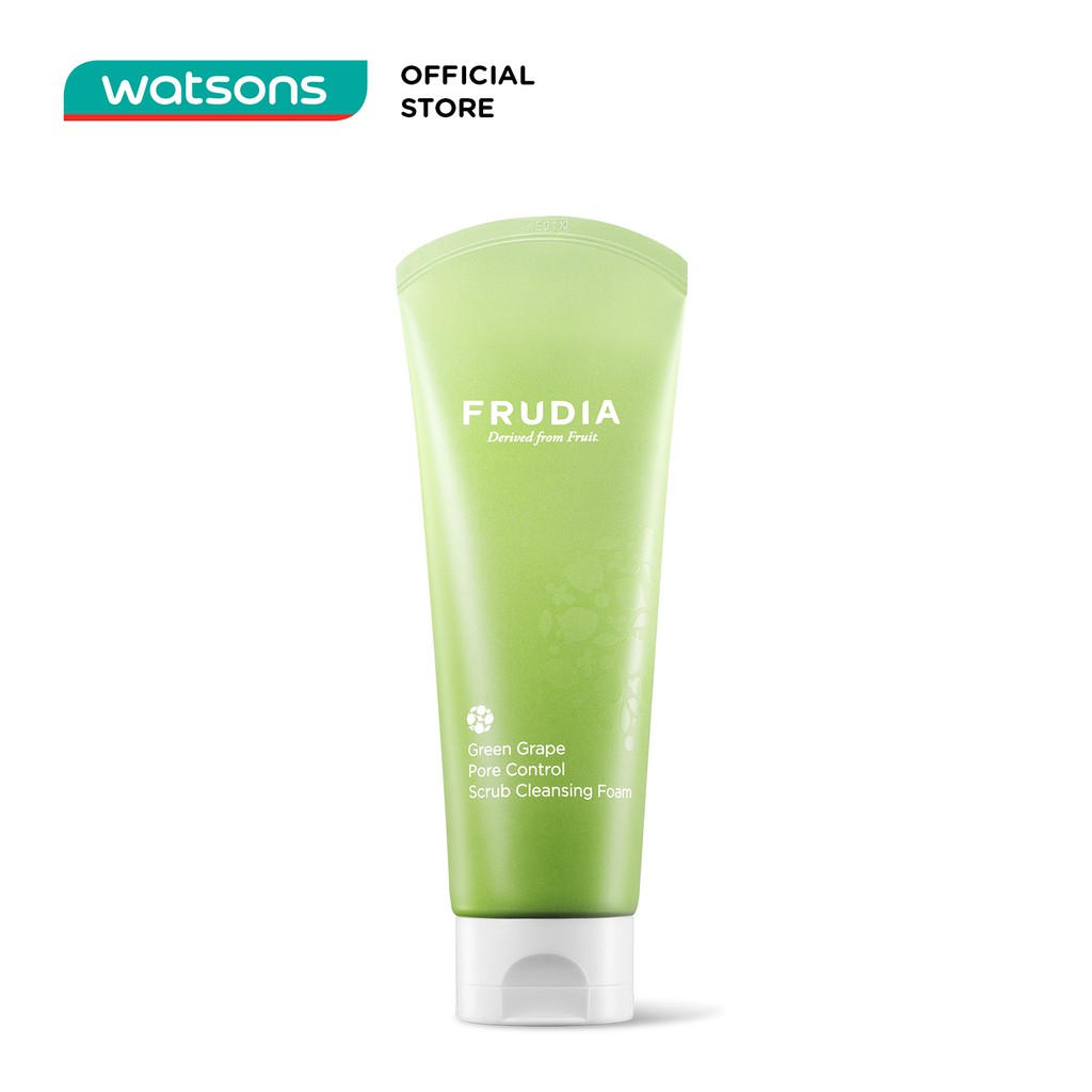 Sữa Rửa Mặt Frudia Green Grape Control Scrub Cleansing Foam Kiểm Soát Lỗ Chân Lông Nho Xanh 145ml