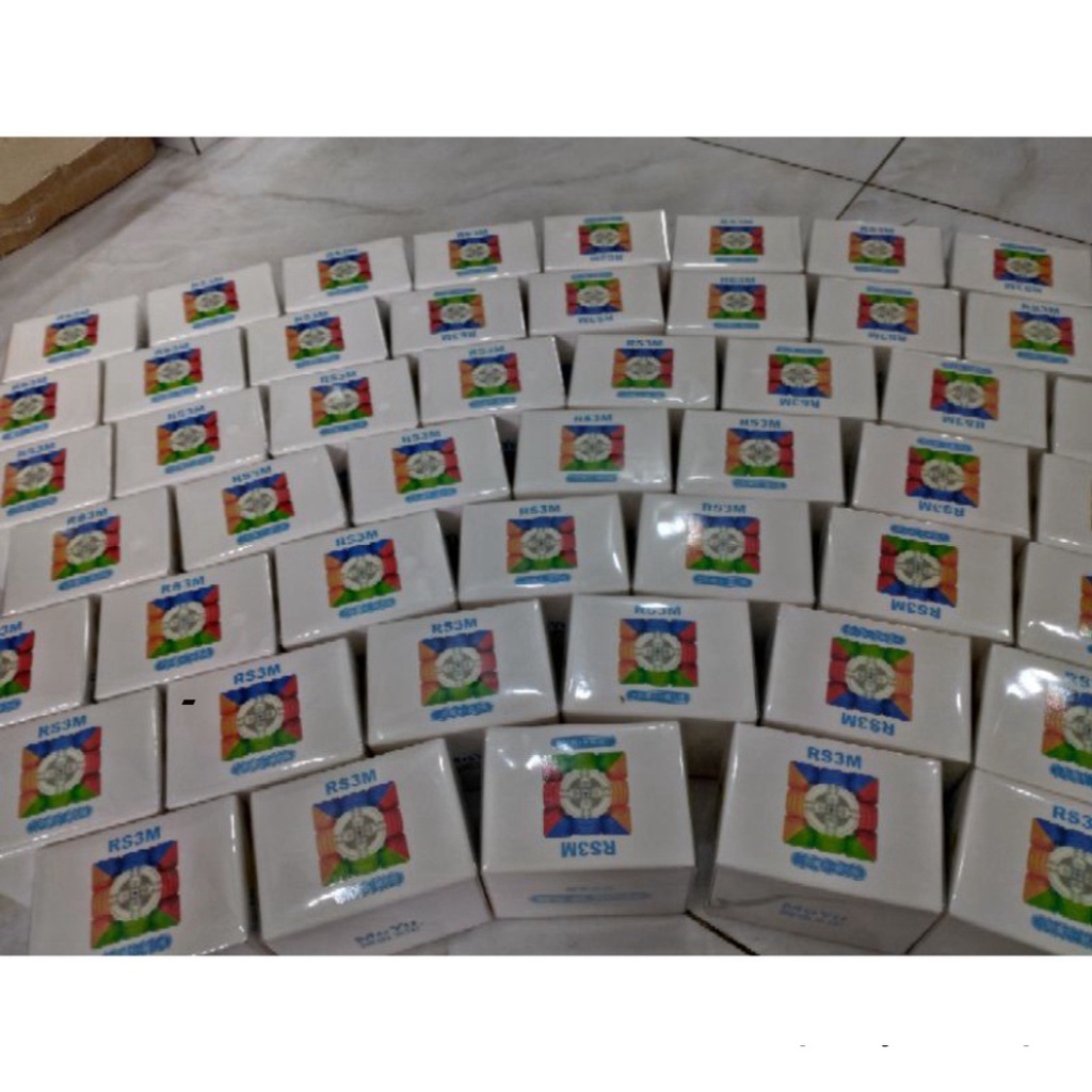 Rubik 3x3 RS3M 2020 MF3RS3 M Rubic Nam Châm 3 Tầng Stickerless MF3RS V3 M