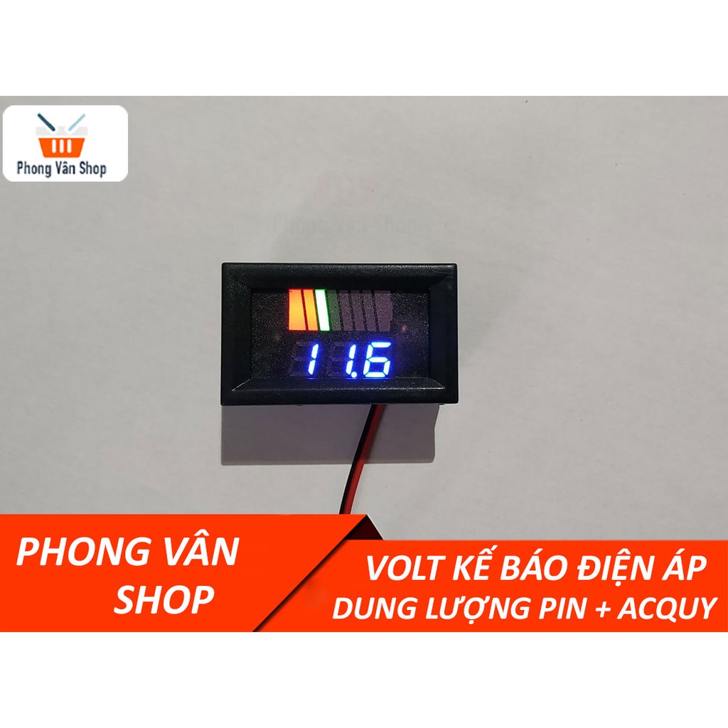 Vôn kế báo điện áp và dung lượng pin + Acquy - Volt kế 0.56 inch
