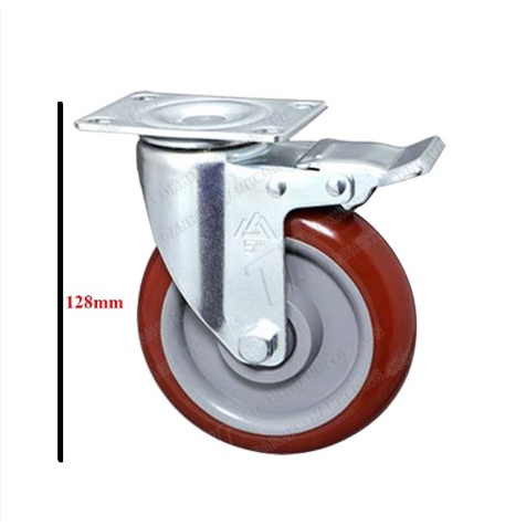 Combo 4 bánh xe đẩy hàng chịu lực cao - 2 bánh xoay và 2 bánh xoay có khóa