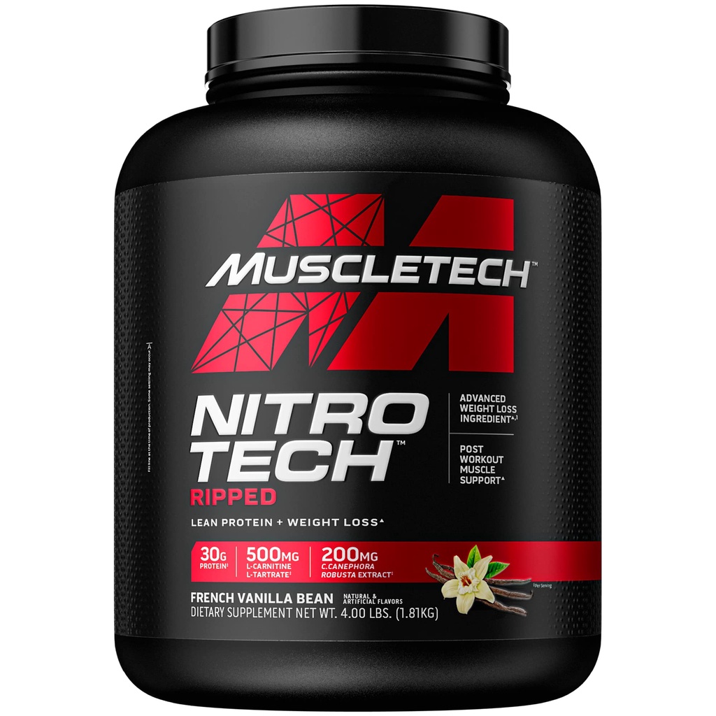 Nitrotech Ripped Sữa Tăng Cơ Bắp Và Đốt Mỡ NitroTech Ripped 4lbs Tăng Cơ Giảm Mỡ - Authentic 100%