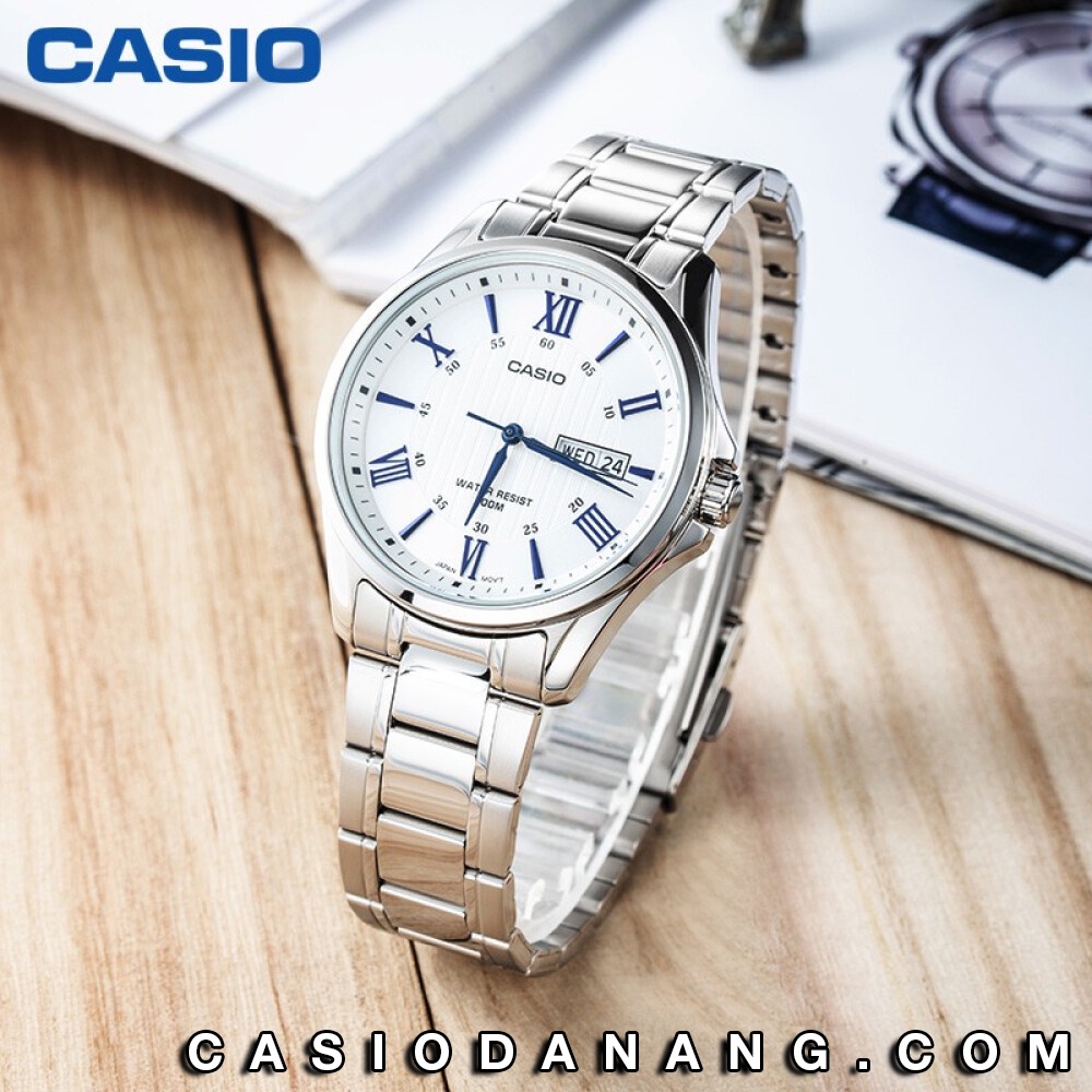 Đồng hồ nam dây kim loại Casio Standard chính hãng Anh Khuê MTP-1384D-7A2VDF (41mm)