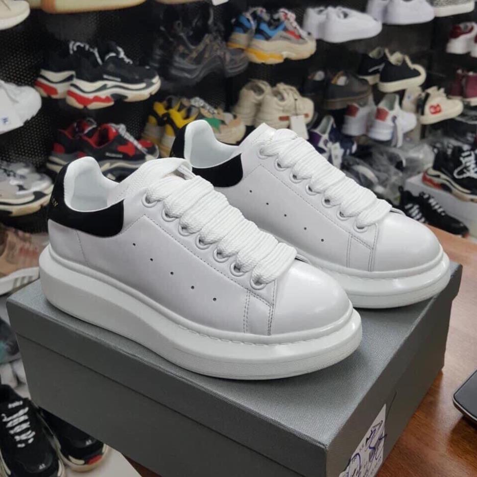 Giày 𝐀𝐥𝐞𝐱𝐚𝐧𝐝𝐞𝐫 𝐌𝐜𝐪𝐮𝐞𝐞𝐧  Giày thể thao trắng  MCQ gót đen nam nữ hàng cao cấp fuill boxbill | BigBuy360 - bigbuy360.vn
