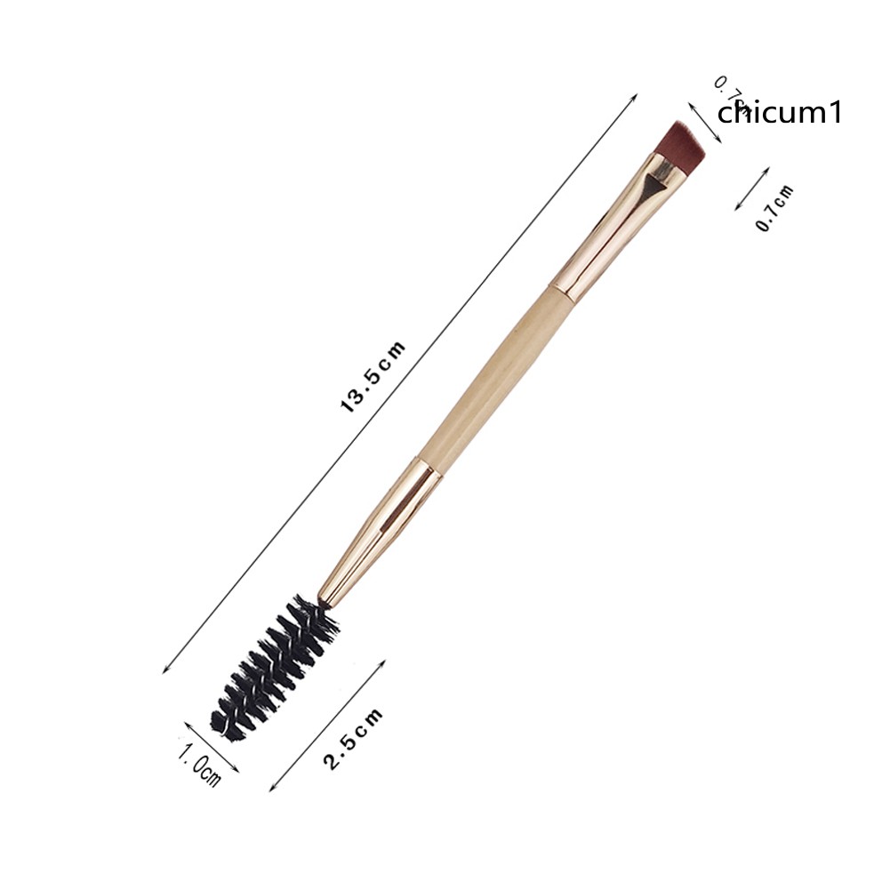 Cọ Vẽ Lông Mày Hai Đầu Tay Cầm Bằng Tre