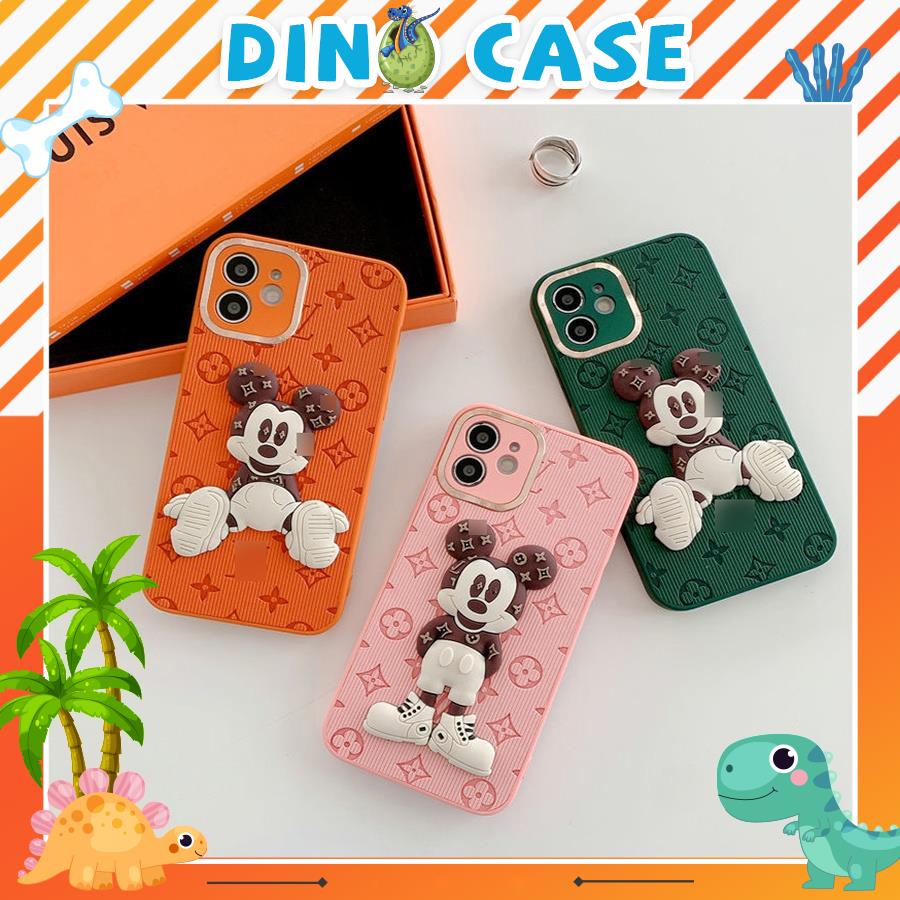 Ốp lưng iphone in hình eo vì mickey mạ viền camera 7plus 8plus X Xs max 11 11promax 12 12pro 12promax 13 13pro 13promax
