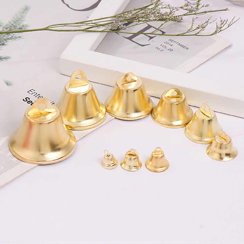 Chuông Giáng Sinh Mini Bằng Kim Loại Thủ Công DIY