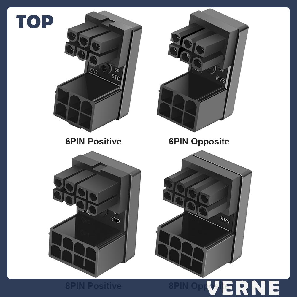 Đầu Chuyển Đổi Cổng Atx 8pin 6pin Sang 8pin 6pin 180 Độ Cho Máy Tính Để Bàn Gpu | BigBuy360 - bigbuy360.vn
