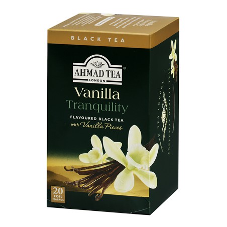 Trà Vanilla Ahmad 40g - Ahmad Vanilla Tranquility 40g/20bags (túi lọc có bao thiếc - 20 túi/hộp)