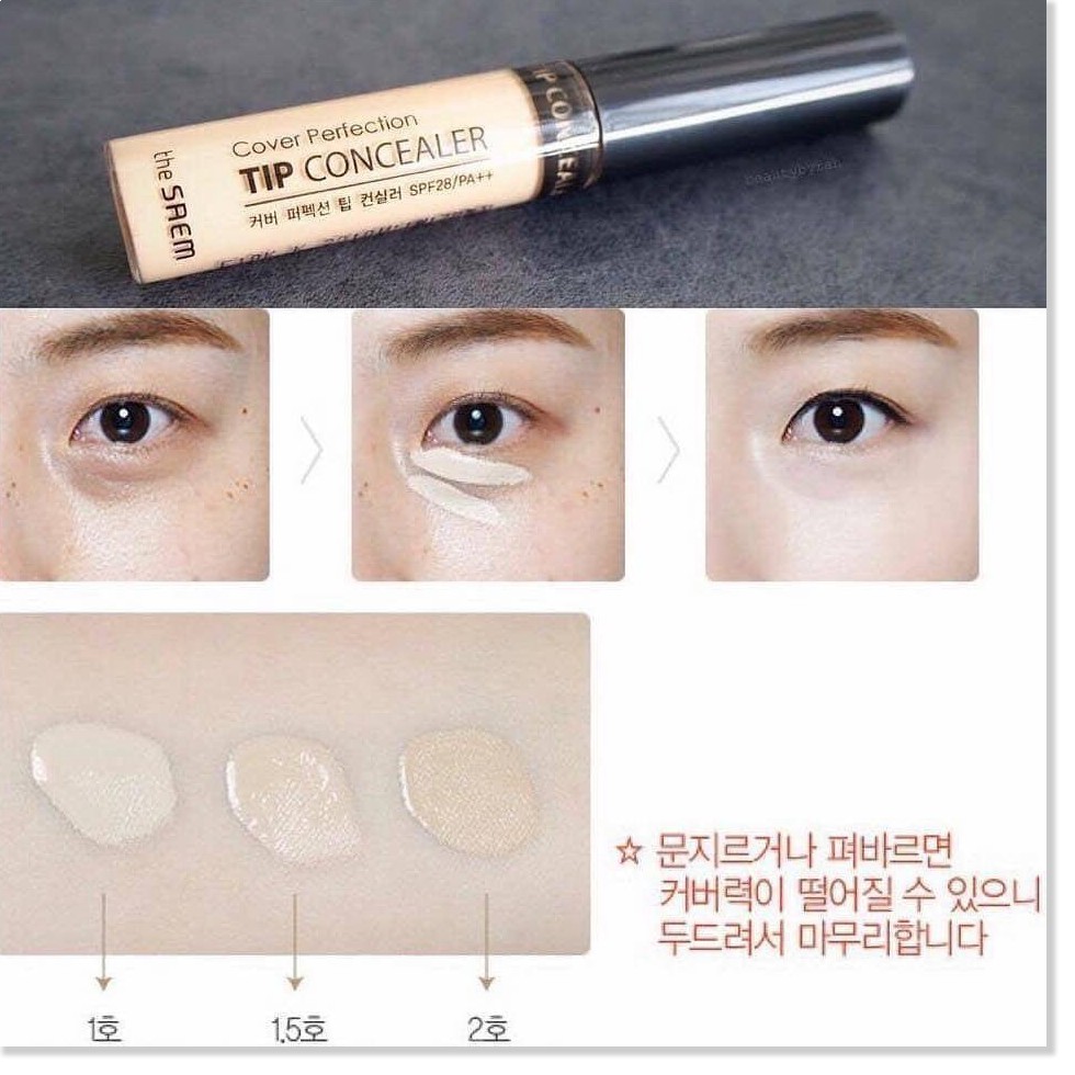 [Mã giảm giá của shop] [CÓ SẴN] Che Khuyết Điểm The Saem Cover Perfection Tip Conceale