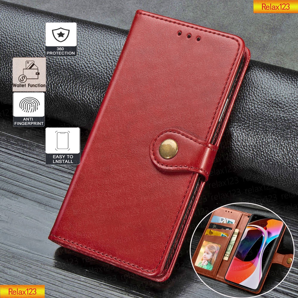 Vỏ lật cho Vivo Y76 S10E V23E S10 V23 E Y15A Y15S Y15S Y15 A S 4G 5G Bao da Điện thoại Retro rắn màu cổ điển Giá đỡ từ tính Ví đựng thẻ Vỏ mềm chống va đập