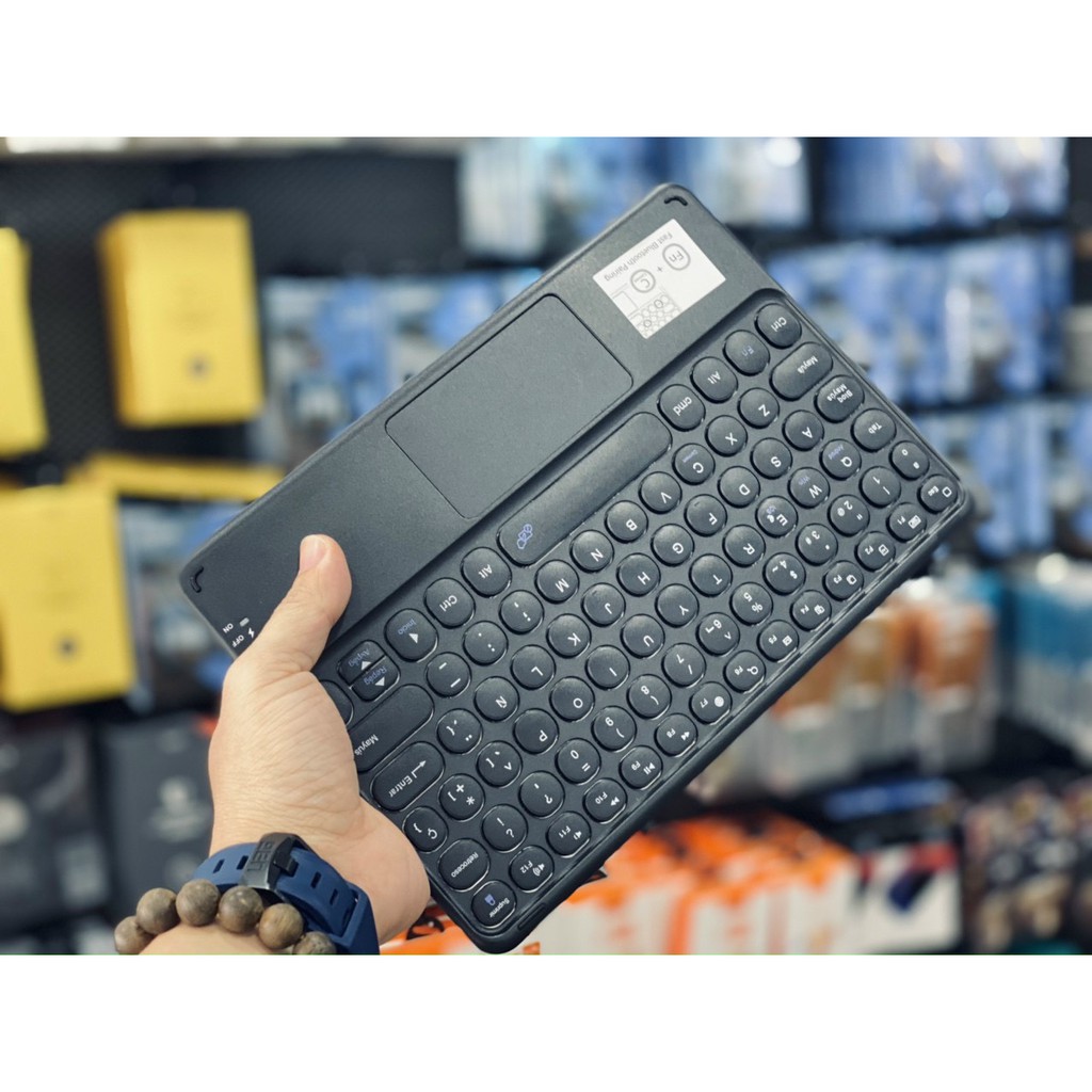 Bàn phím Bluetooth 5.0 mini không dây tích hợp touchpad chính hãng Coteetci Portable Smart Keyboard