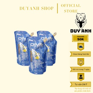 Kem ủ tóc collagen DIVA 500ml Hấp tóc phục hồi hư tổn với thành phần Collagen tự nhiên từ tảo
