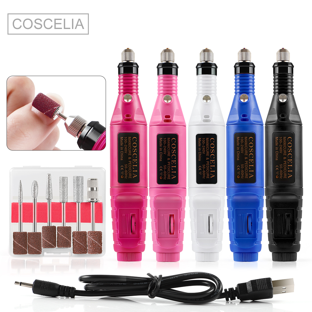 Máy Dũa Móng Tay Bằng Điện Usb Mini Có Thể Điều Chỉnh Tốc Độ
