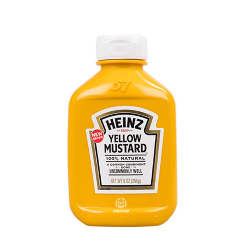 Mù tạt màu vàng Heinz lọ 255g - Homefarm