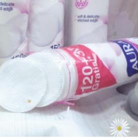 150 miếng Bông Tẩy Trang Aura 2 lớp– Giúp tẩy trang sạch, tiết kiệm toner