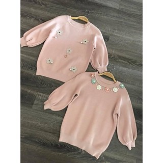 Áo len hồng pastel dễ thương