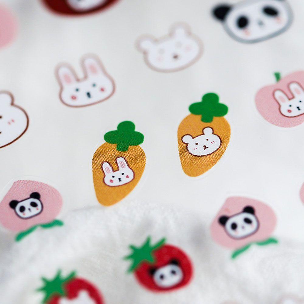 Miếng Dán Trang Trí Móng Tay Hình Gấu Trúc / Trái Cây Kiểu Nhật Hàn Xinh Xắn