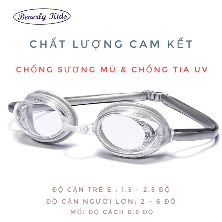 Kính Bơi Cận Trẻ e Người Lớn Nam Nữ có độ từ 1 độ đến 6.0 độ Chính Hãng Mắt Kiếng Bơi Cận Thị Chống UV-Shop Dungcuboiloi