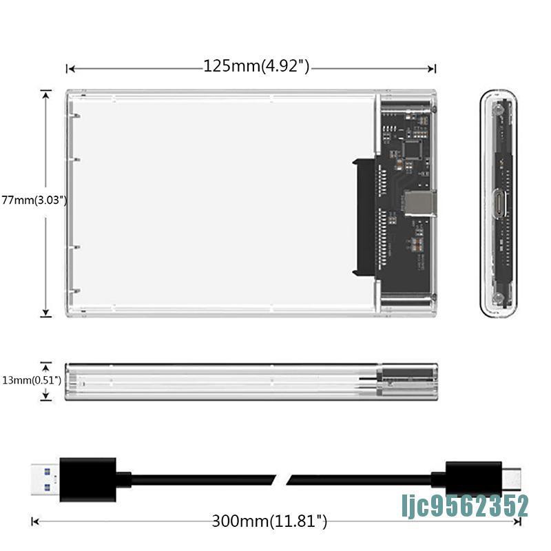 Hộp Đựng Ổ Cứng Hdd Usb 3.1 Type C Sang 2.5 Sata