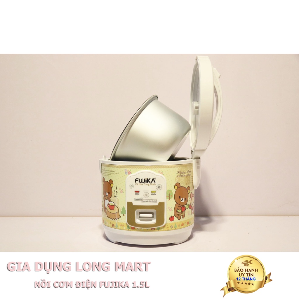 Nồi cơm điện FUJIKA FJ-NC 1505 Dung tích 1L -1.5L Lòng niêu siêu dày, Nấu cơm siêu ngon, Giữ nóng siêu tốt