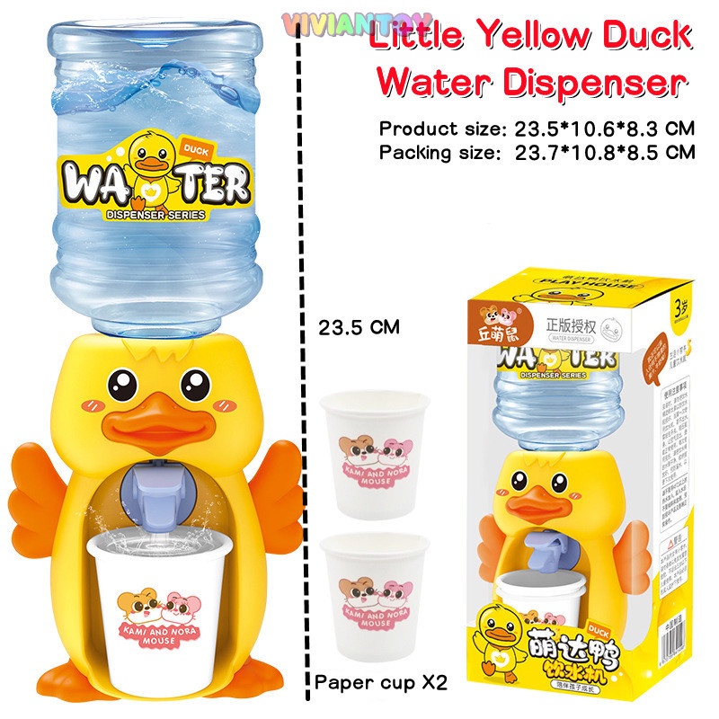 Đồ Chơi Máy Uống Nước Mini Hình Chú Vịt Vàng Dễ Thương Cho Bé