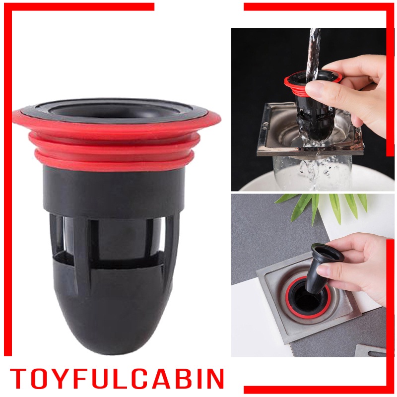 Nắp Cống Thoát Nước Sàn Nhà Tắm Chống Mùi Hôi Màu Đen