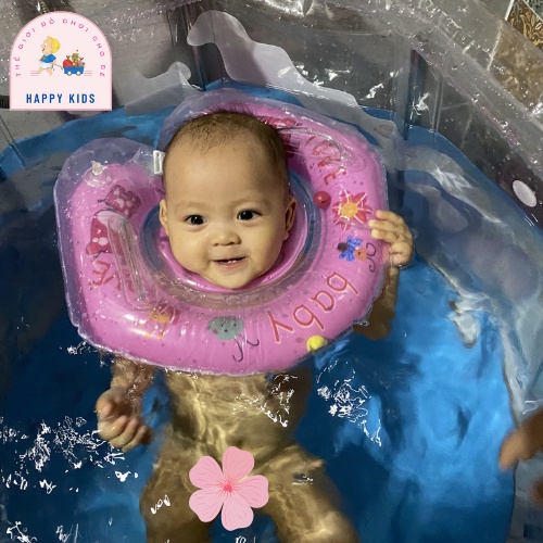 Hồ bơi cho bé sơ sinh - hồ tắm mini đứng tròn cho bé trai và bé gái tặng kèm 6 bóng thả