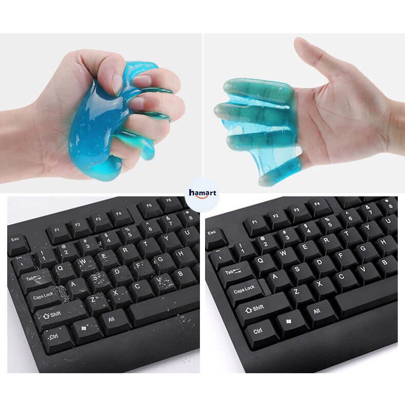 Gel Vệ Sinh Đa Năng Vệ Sinh Bàn Phím Bùn Gel Silicon Lau Bụi Xe Ô Tô Điện thoại Tái Sử Dụng Lâu Dài