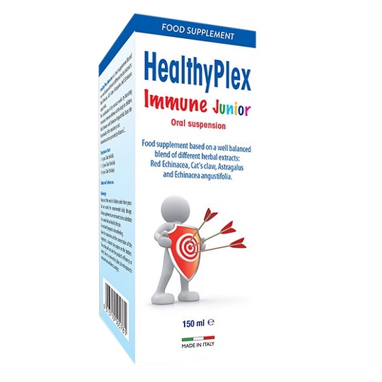 Healthyplex Immune Junior tăng đề kháng tăng miễn dịch tự nhiên cho bé.suckhoechomoinha