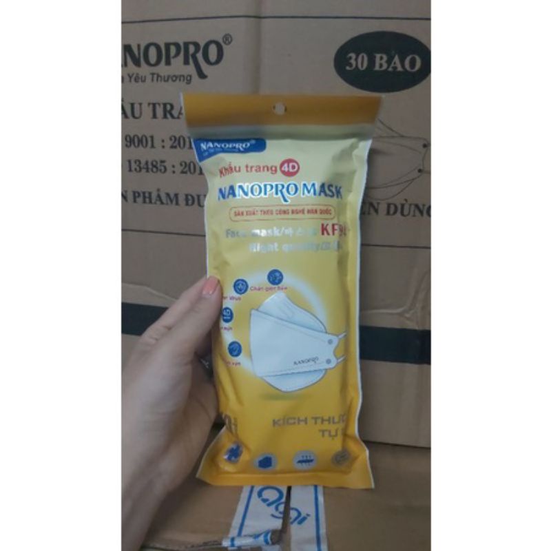 Túi 10 khẩu trang y tế Nanopro Mask KF94