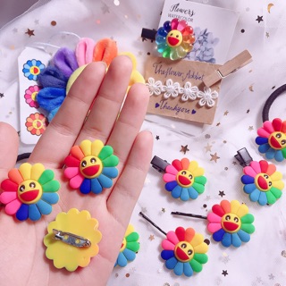 Cột tóc , Kẹp tóc hình hoa kaikai kiki dẻo