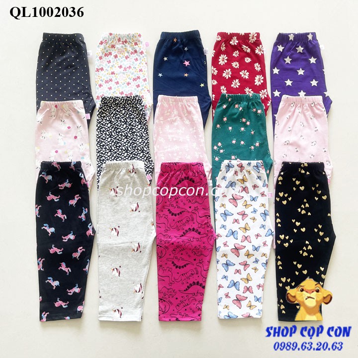 Quần legging lửng bé gái (25-42kg) - nhiều mẫu