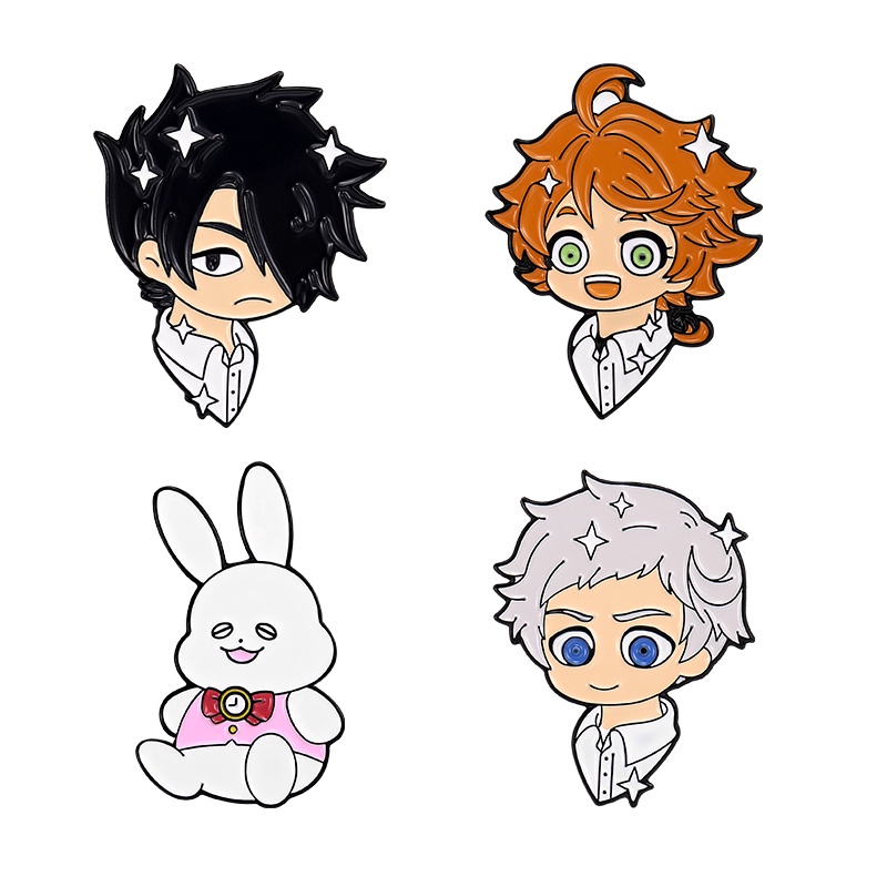 Ghim cài áo QIHE JEWELRY hình thỏ hoạt hình dễ thương