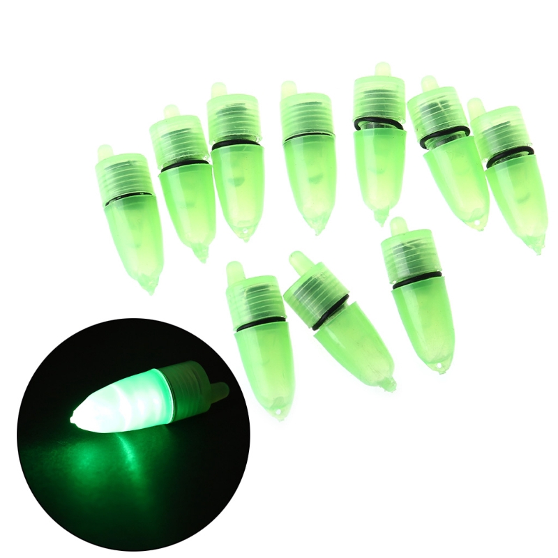 QQ*10pcs Night Float Fishing Rod Tip LED Light  Alarm Bell Bite Carp Clip Alerter