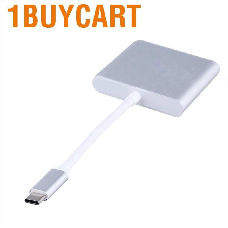 1buycart 3 in 1 USB 3.1 Type C to HDMI adapter 3.0 multiport  male connector Ultra-t