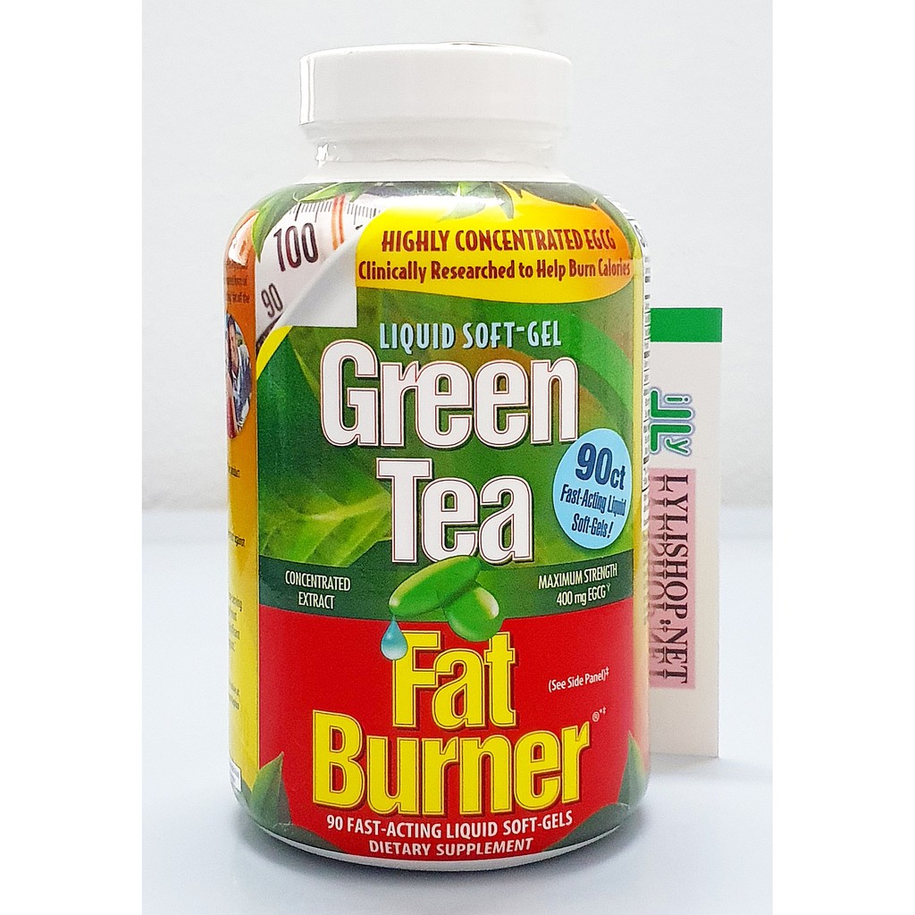 date 10/24 Viên uống giảm cân từ trà xanh Green Tea Fat Burner hộp 200 viên và 90 viên của Mỹ, giảm mỡ