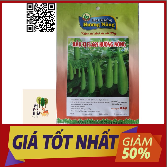 10H - Hạt Giống Bầu Sao Qủa Dài Dễ Trồng, Năng Suất Cao