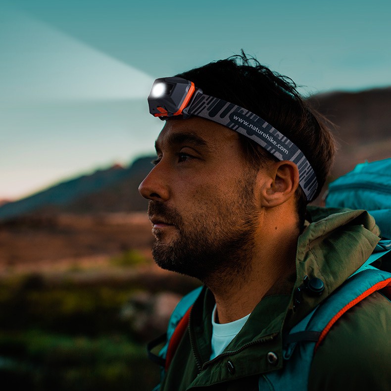 Đèn led đeo đầu Naturehike chống nước có thể sạc lại khi đi cắm trại ngoài trời