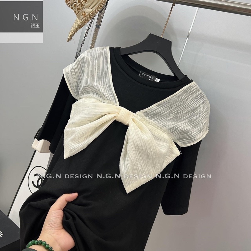 Váy Xuông Nơ Xinh