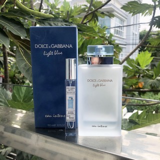 [CHUẨN AUTH - Mẫu thử 10ml] Nước hoa 𝐃&𝐆 𝐋𝐢𝐠𝐡𝐭 𝐁𝐥𝐮𝐞 𝐄𝐚𝐮 𝐈𝐧𝐭𝐞𝐧𝐬𝐞