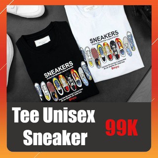 Áo thun sneaker tee unisex 99k | ảnh thật | video thật