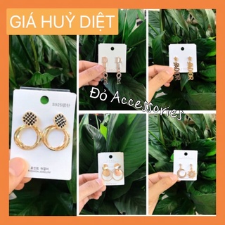 Bông tai dáng dài chữ Dior,Jadior hãng cao cấp