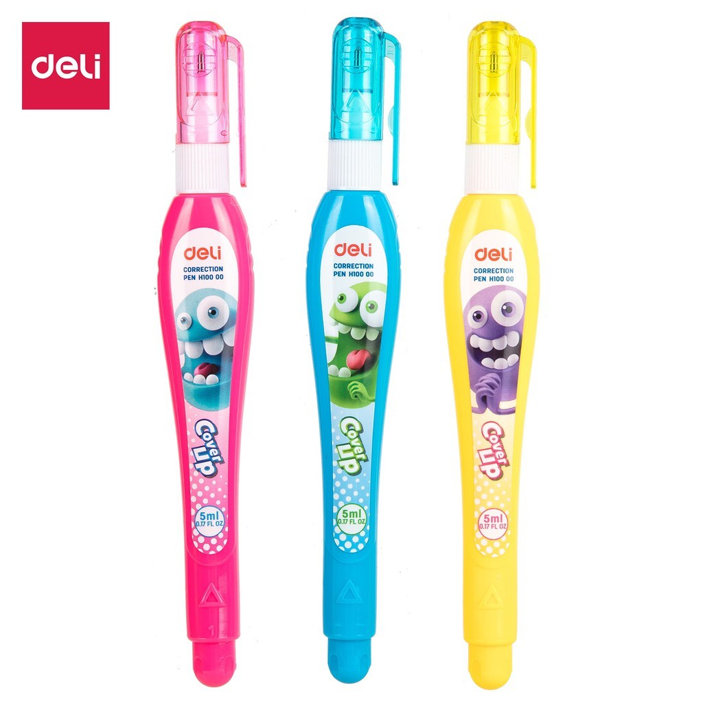 Bút xóa nước Deli cute, bút xóa nước nhiều mẫu dễ thương 5ml H10000