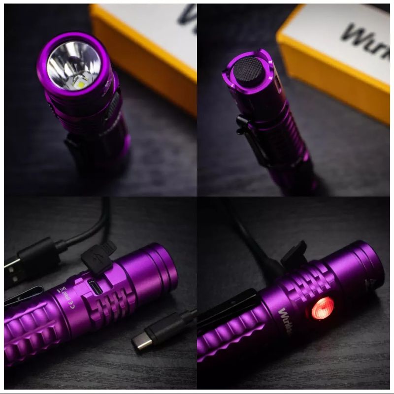 Đèn pin tác chiến Wurkkos FC12 - SFT40 6500k chiếu xa 345m - 2000lm/18650 - type C, công tắc đuôi - Tactical