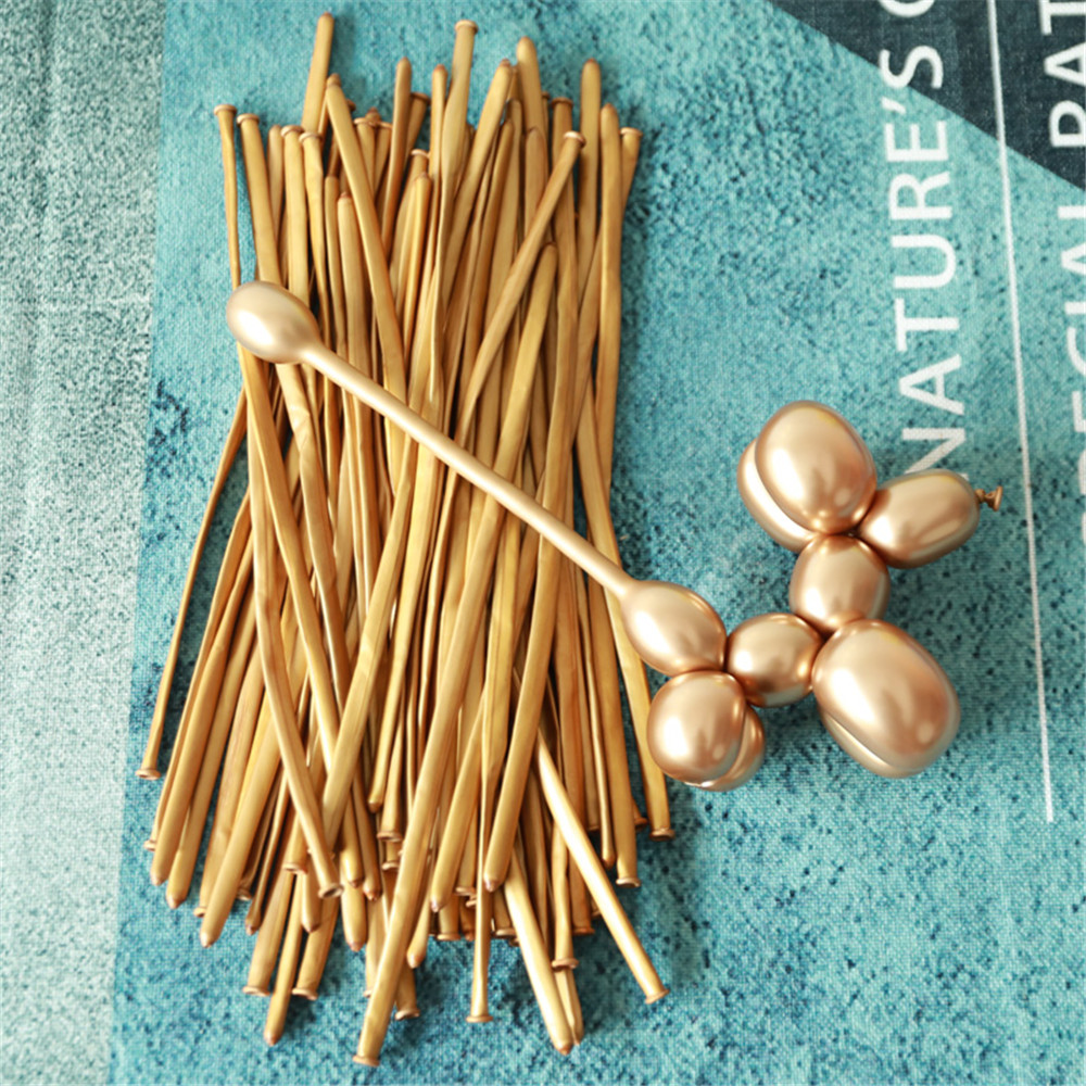 10 Bong Bóng Kim Loại Dài 1.2m Hình Động Vật Hoa Trang Trí Tiệc Cưới