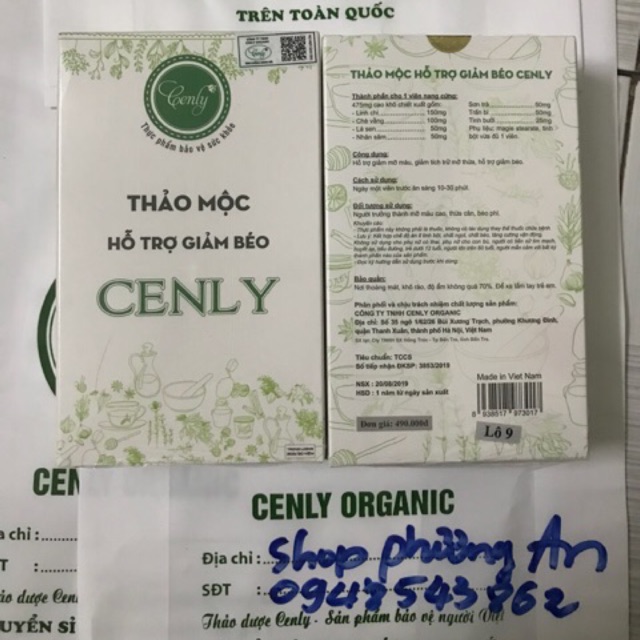 Thảo mộc giảm cân Cenly(hộp 30 viên mẩu mới nhất)bao hàng chính hảng cty 100% ko chuẩn hoàn tiền | BigBuy360 - bigbuy360.vn