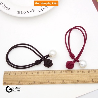 Combo 10 Cột tóc handmade đính hạt ngọc trai giả ( màu bất kỳ)