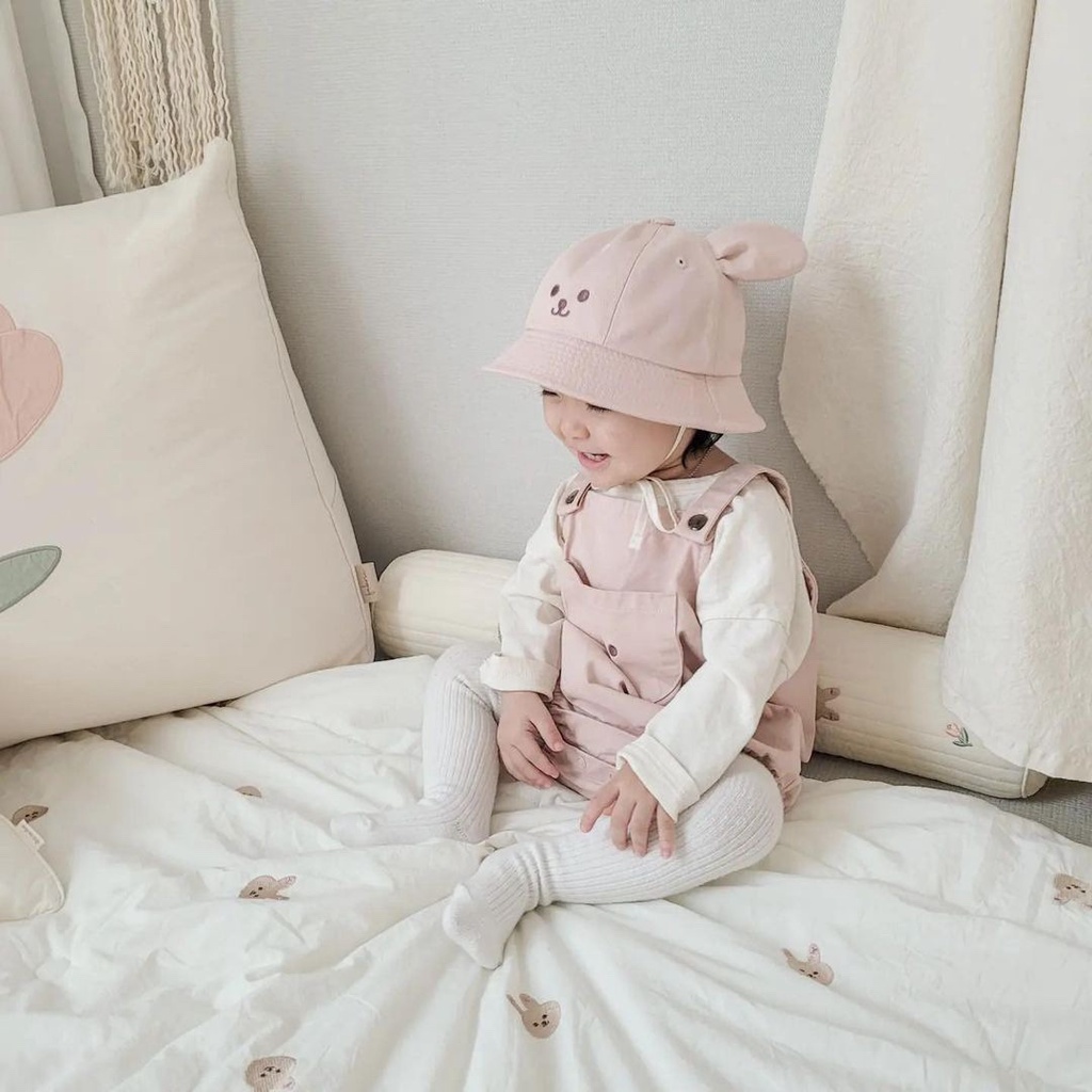 Áo Liền Quần Tam Giác Hình Gấu Dễ Thương Thời Trang Mùa Thu 2022 Phong Cách Hàn Quốc Cho Bé Trai Và Gái